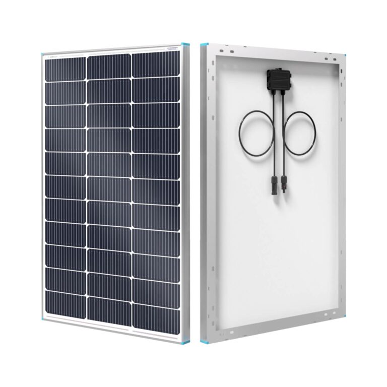 Renogy 100W Solar Panel N-Type, 12V 100 Watt Solar Panel 16BB 25% High-Efficiency, N-Type Solar Panels for RV Marine Boat Trailer Camper Rooftop Farm and Other Off-Grid System 100 W N-Type Solar Panel