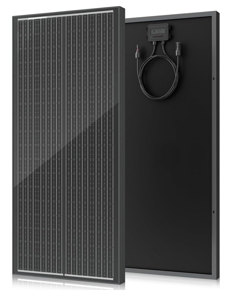18BB 100 Watt Solar Panel, N-Type 12V 100W Solar Panel, 25% High Efficiency Monocrystalline PV Modules for RV, Marine, Rooftop, Farm, Trailer, Home Off-Grid System